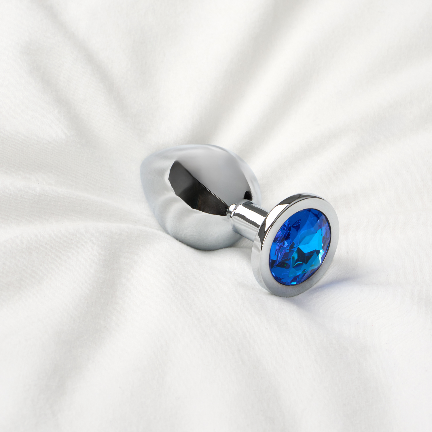 Sinful Blue Jewel Medium Metall Analplugg 1