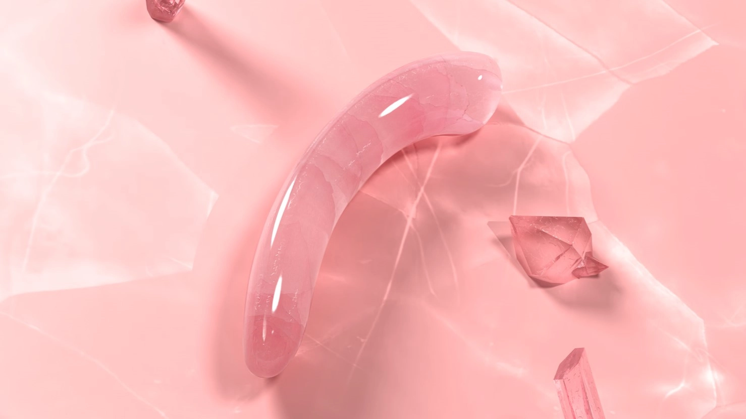 Een roze G-spot dildo