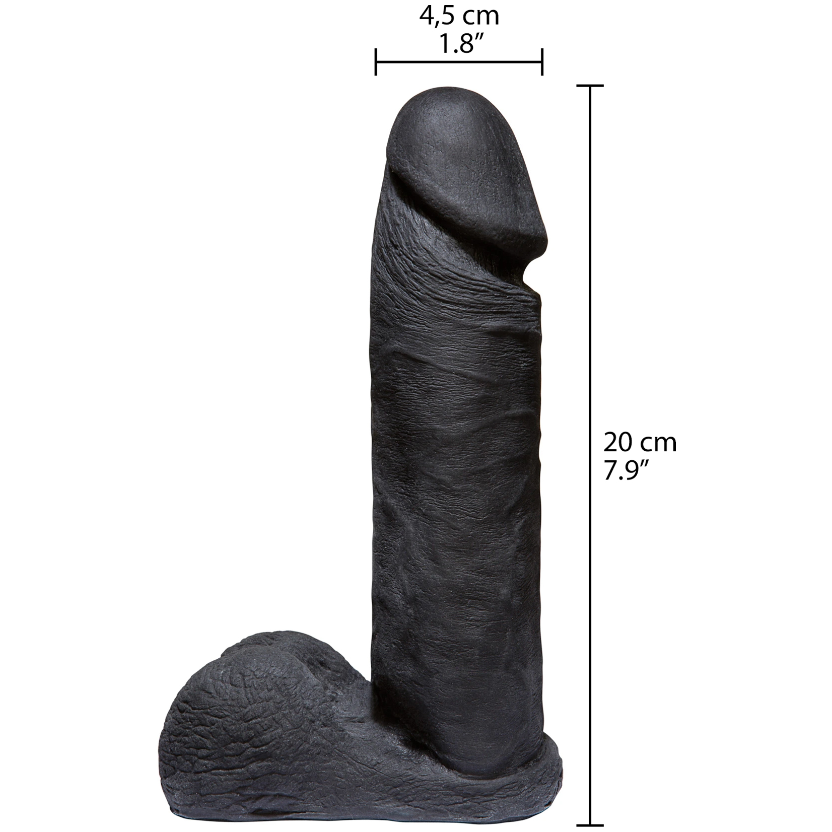 Vac-U-Lock UR3 Code Black Gode Réaliste 20 cm 1