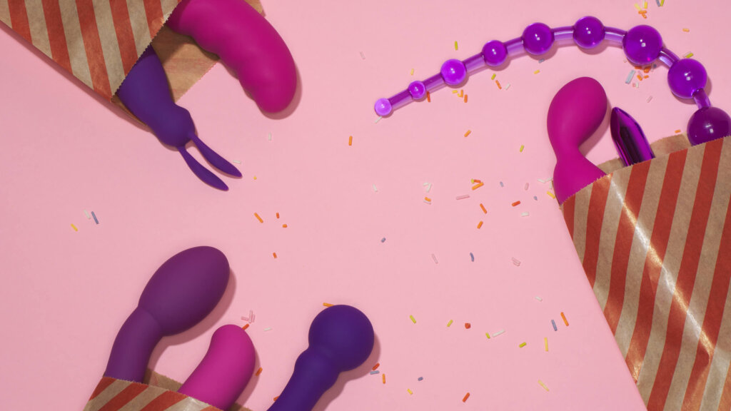 Sextoys dans des sachets de bonbons