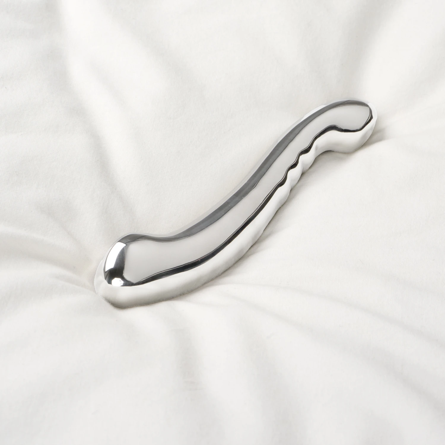 Sinful Rillet Stål Dildo 1