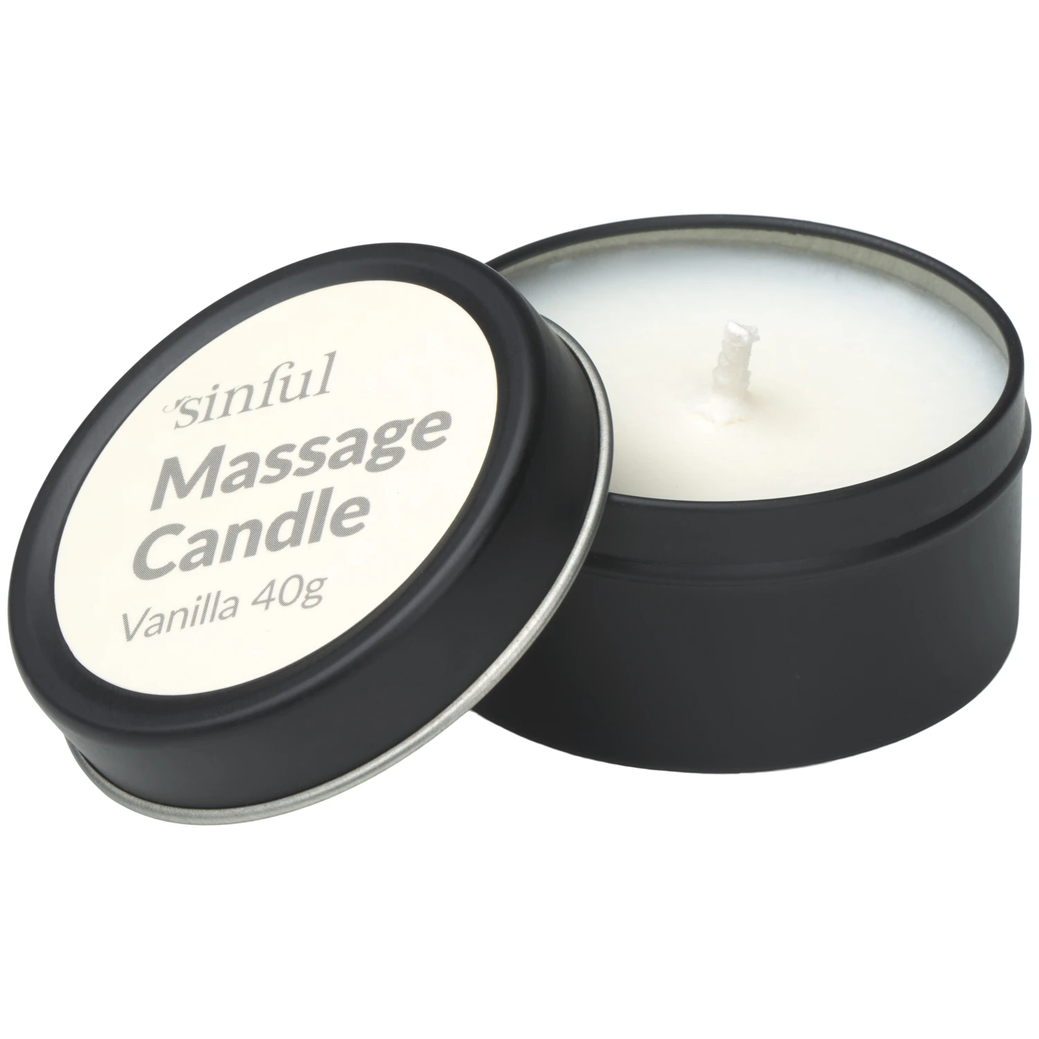 Sinful Vanilje Massasjelys 40 g var 1