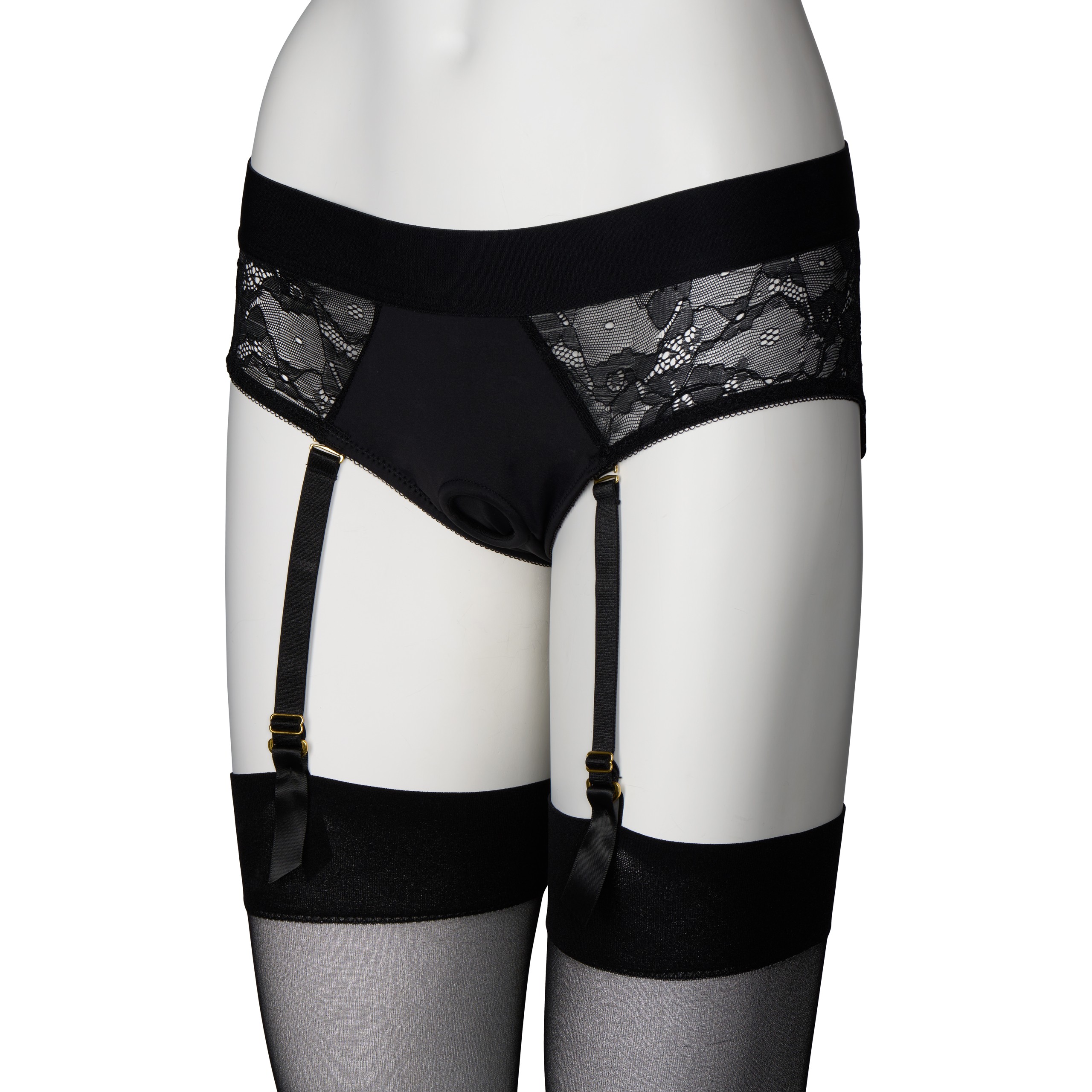 Obaie Obaie Culotte-harnais pour gode ceinture avec porte-jarretelles 2