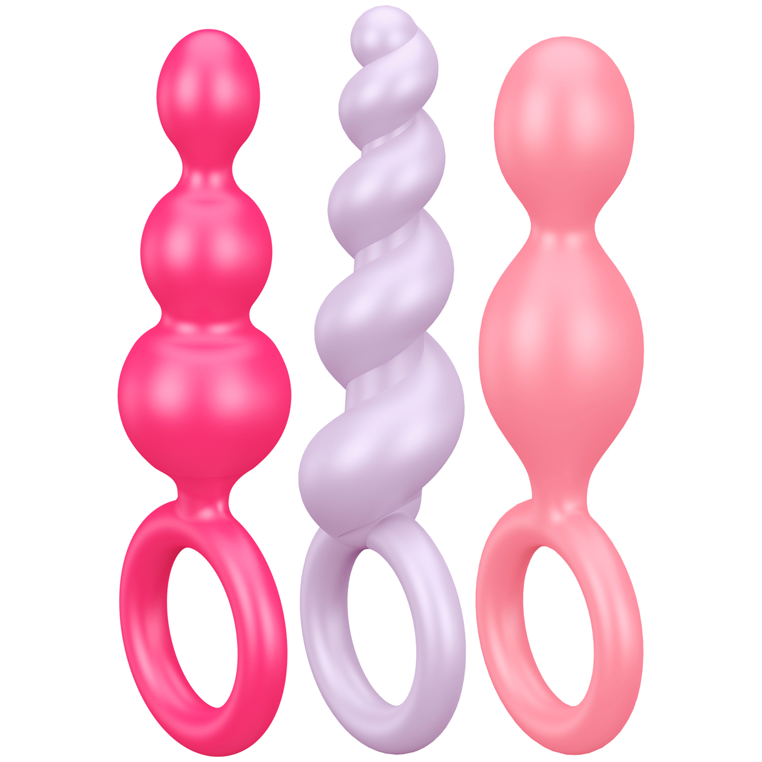 Satisfyer Booty Call Farvet Anal Plug Sæt - Mixed colours