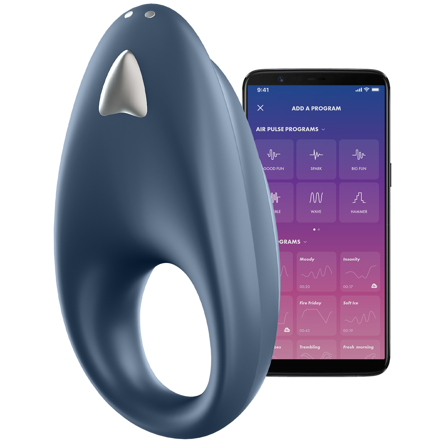 Satisfyer Powerful One Penisring met App var 1