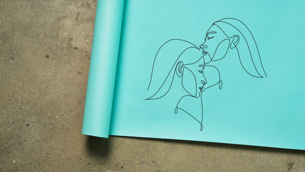 Illustration von zwei Personen