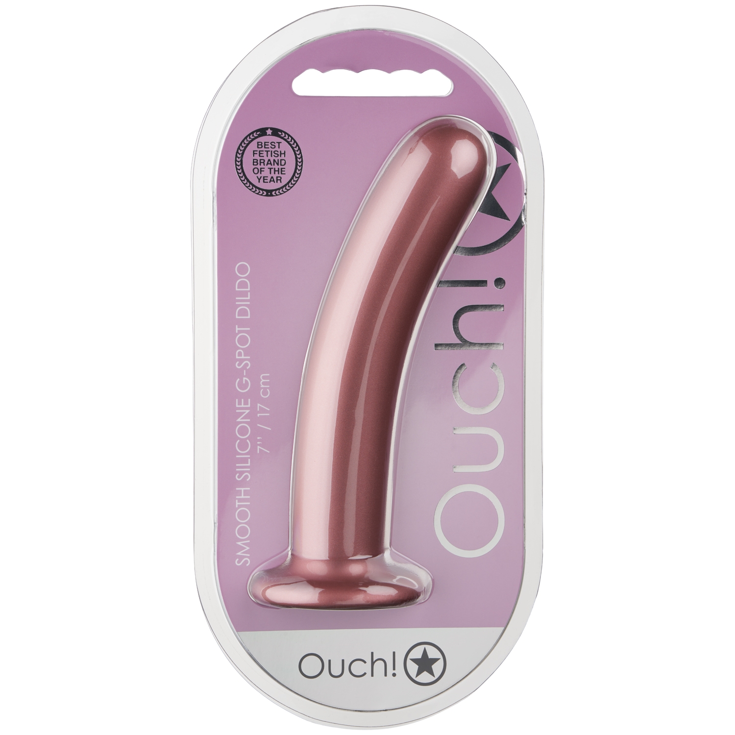 Ouch! Smooth Silicone G-Spot Dildo 17 cm | Sinful