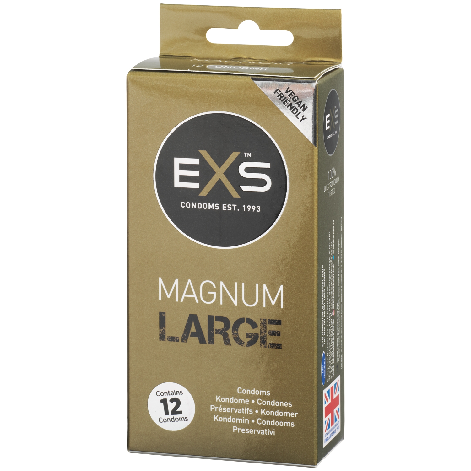 EXS Magnum Large Kondomer 12 st - Klar | Tillbehör//Kondomer//Män//Bättre Sex//Par kondomer//Stora Kondomer//Vanliga Kondomer//EXS | Intimast