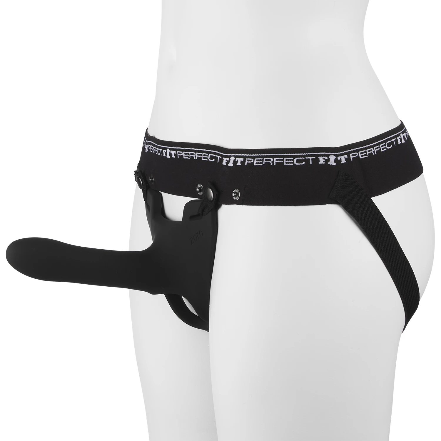 Perfect Fit Zoro Strap-On Harness med Dildo Sort var 1
