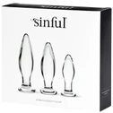 Sinful BumBum Analpluggar i Glas Set 5