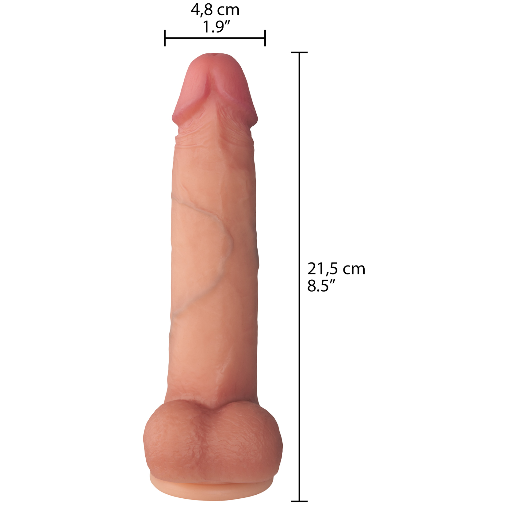 Willie City Gode Ultra Réaliste en Silicone 21,5 cm 1