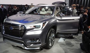 Ascent concept vehicle on floor of New York auto show