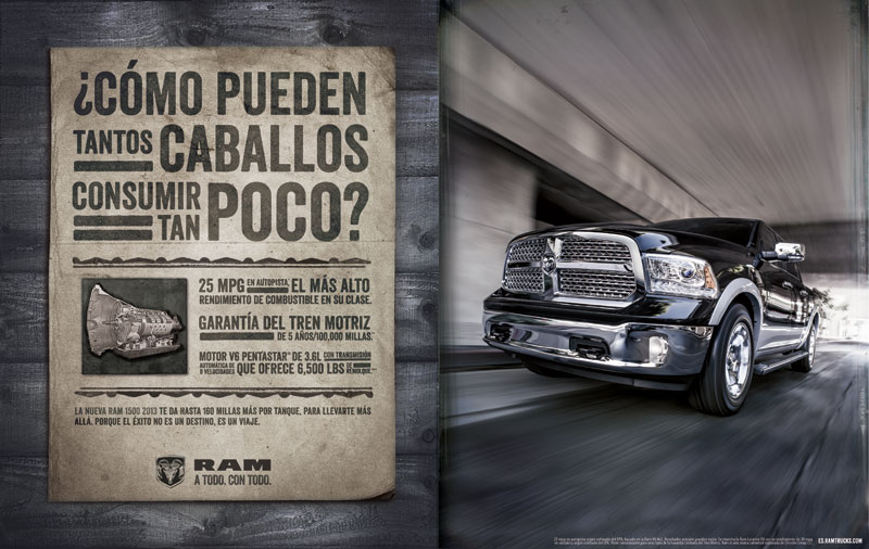 Spanishlanguage ad touts Ram pickup truck Spanishlanguage ad touts Ram pickup truck