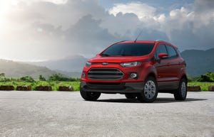 EcoSport second of eight Ford products launching in India by 2015
