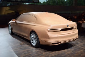 Clay rendering of allnew rsquo16 BMW 7Series
