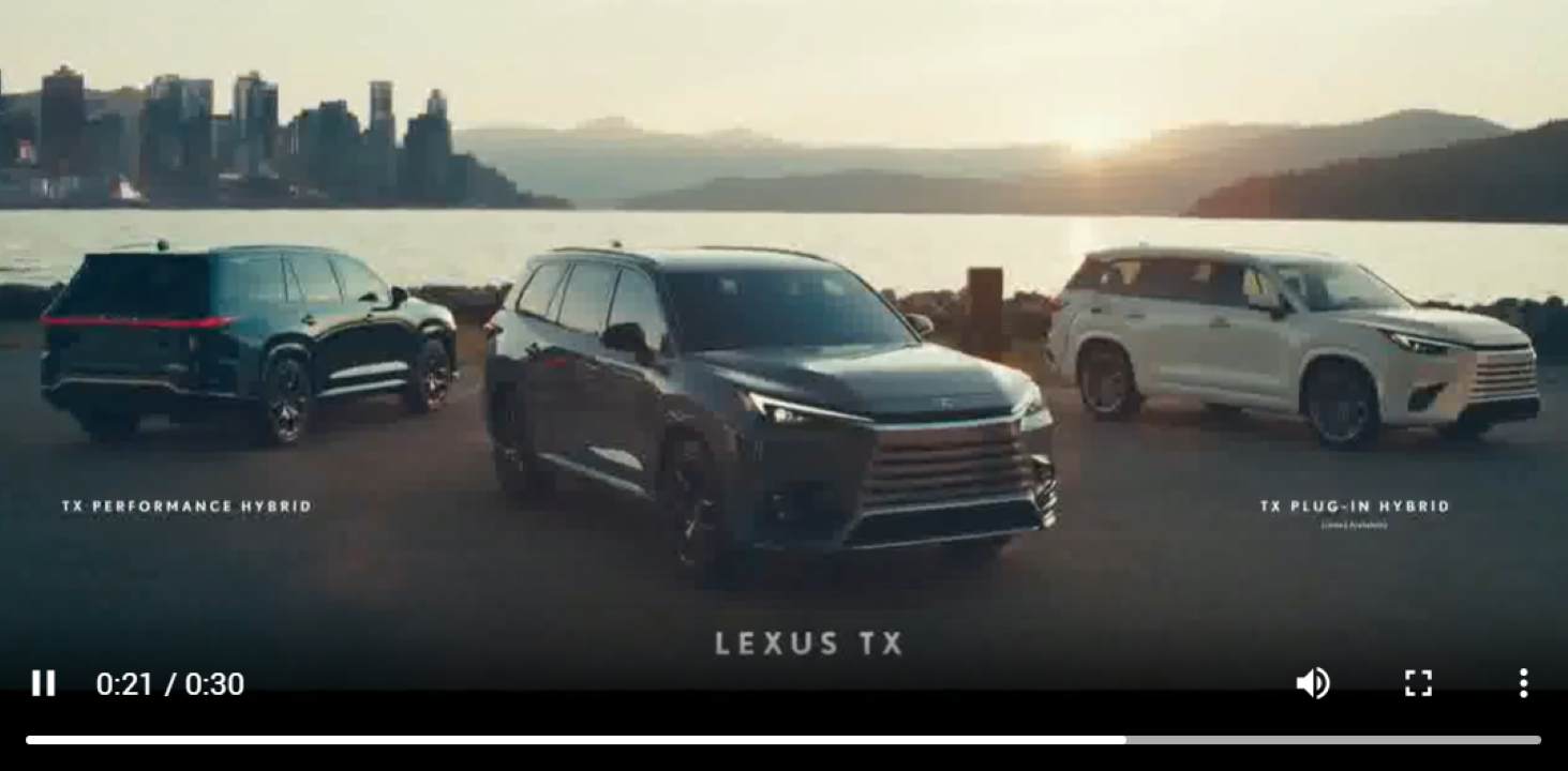 Lexus Tops Most-Seen Luxury Auto TV Ad Ranking