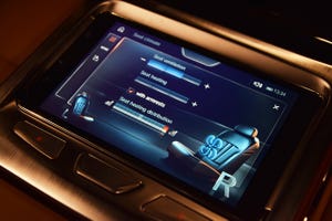 Climate controls in BMW 750xi let 2ndrow passengers personalize comfort zone