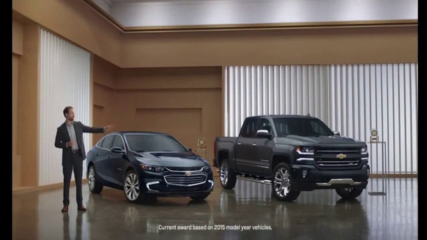 Spokesman in top-ranked Chevrolet ad gets it right third time.