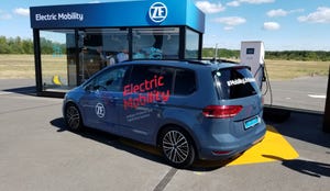 ZF Electric Mobility demo car. Germany July 2019 cropped