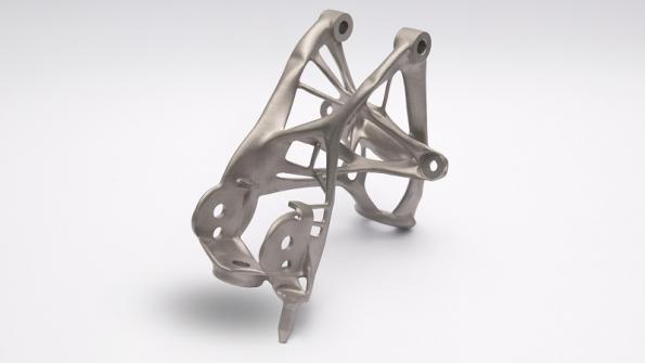 Proofofconcept seat bracket 40 lighter 20 stronger than original part Proofofconcept seat bracket 40 lighter 20 stronger than original part