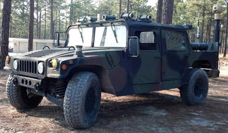 DSAT Dismounted Soldier Autonomy Tools mounted on HMMWV otherwise known as Humvee