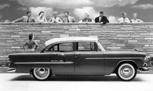 55 Chevy output rivals Ford for 1954 production leadership