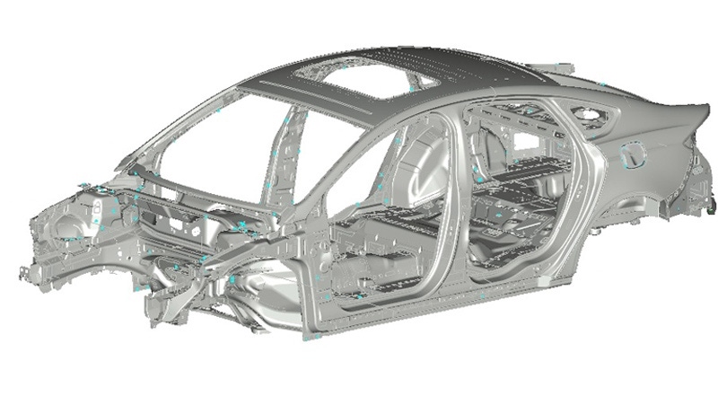rsquo13 Ford Fusion bodyinwhite has hydroformed A and Bpillars and roof rail rsquo13 Ford Fusion bodyinwhite has hydroformed A and Bpillars and roof rail