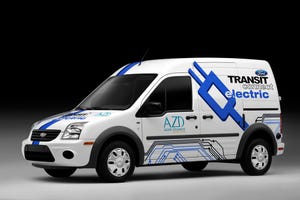 Ford provides van body for Transit Connect EV but not powertrain