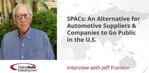 SPACs: An Alternative for Auto Tech Suppliers to Go Public
