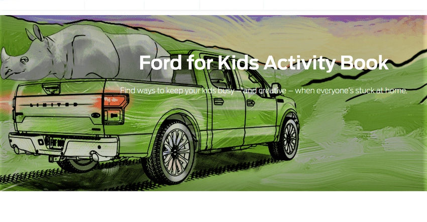 Ford coloring book new