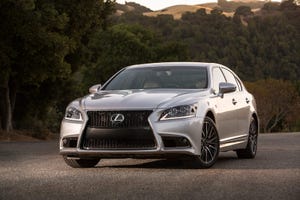 rsquo13 Lexus LS F Sport with sporty exterior and aggressive exhaust note will draw new buyers to the brand auto maker says