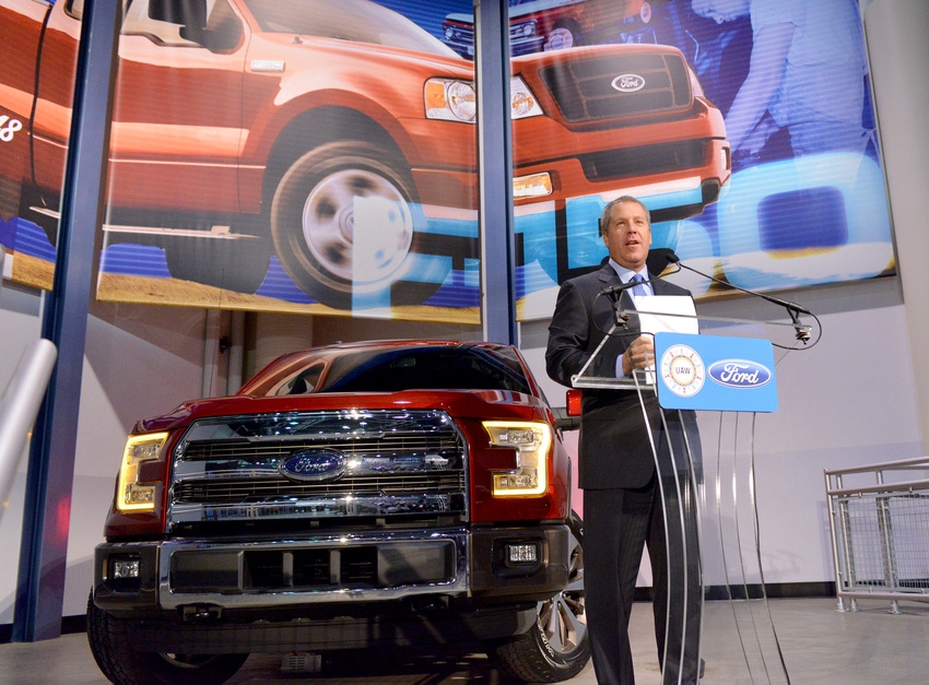 Joe Hinrichs presidentThe Americas says the F150 launch is going according to plan