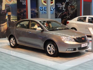 Egyptianassembled Geely Emgrand 7 at Cairo auto show last month