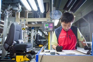 Hyundai worker at Asan assembly plant