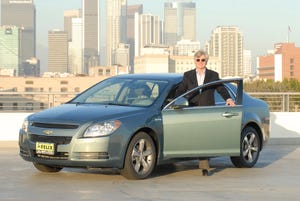 Darryl Holter in front of LA skyline