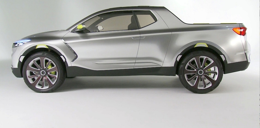 Hyundai Santa Cruz concept pickup profile