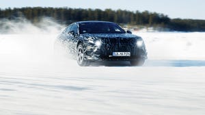 M-B-AMG GT front 1.4 snow testing