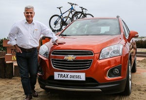 GM Korea CEO Rocha with new Trax Diesel