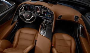 Chevy Corvette Stingray interior sportiest most hightech in its history