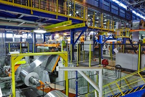 Alcoa plant in Davenport IA makes sheet aluminum for automotive use