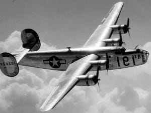 Ford focus changes to war machines The auto company built B24 Bombers like this one during WWII at its assembly plant in Willow Run MI