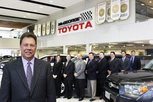 Farlow and management team at McGeorge Toyota