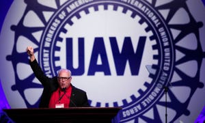 UAW President Dennis Williams addresses 2015 bargaining convention