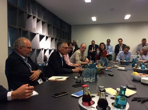 PSA CEO Tavares speaks to media in Frankfurt Tuesday