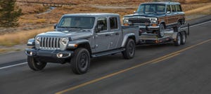Jeep Gladiator towing Jeep