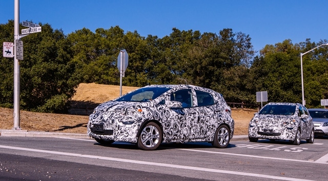 Chevy Bolt EVs under testing in Palo Alto CA Chevy Bolt EVs under testing in Palo Alto CA