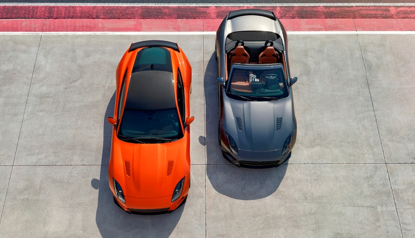 Jaguar FType SVR debuts at Geneva in coupe and convertible form