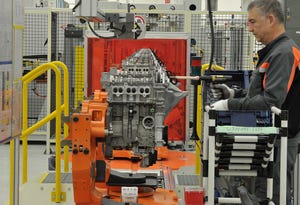 Ford builds 10L turbocharged EcoBoost 3cyl engine at its Cologne Germany plant