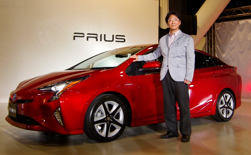 Toyota Prius with chief engineer Koji Toyoshima