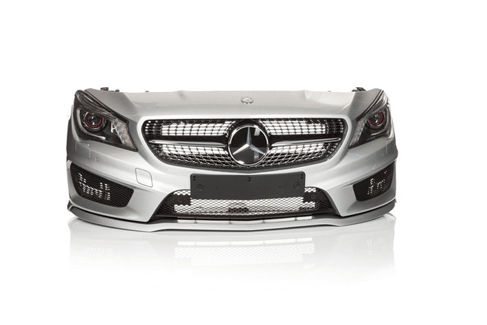 Mercedes CLA among cars fitted with HBPO front-end modules. Mercedes CLA among cars fitted with HBPO front-end modules.